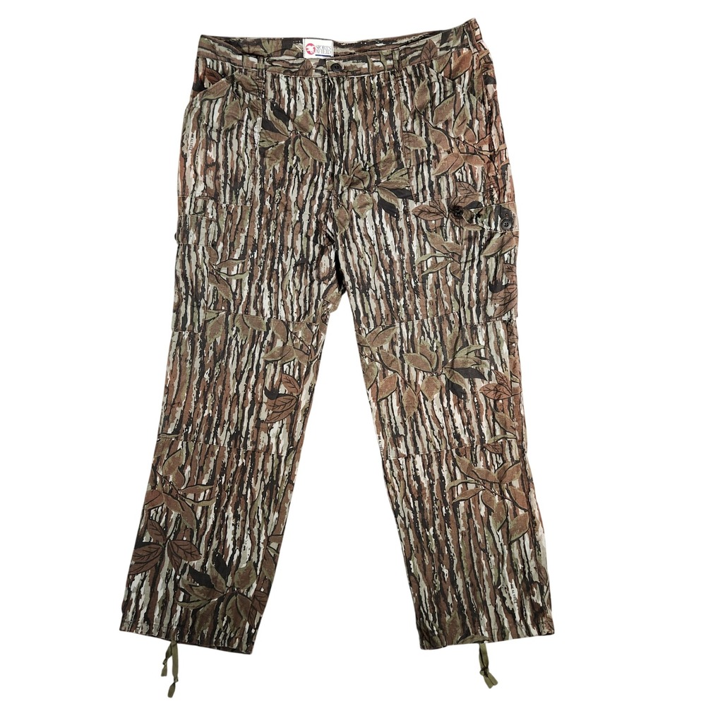 Vintage Sports Afield Cargo‎ Pants Mens XL 40X30 Realtree Camo Ripstop USA Made